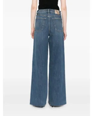 rag & bone ハイライズ・ワイドレッグジーンズ - サムネイル4