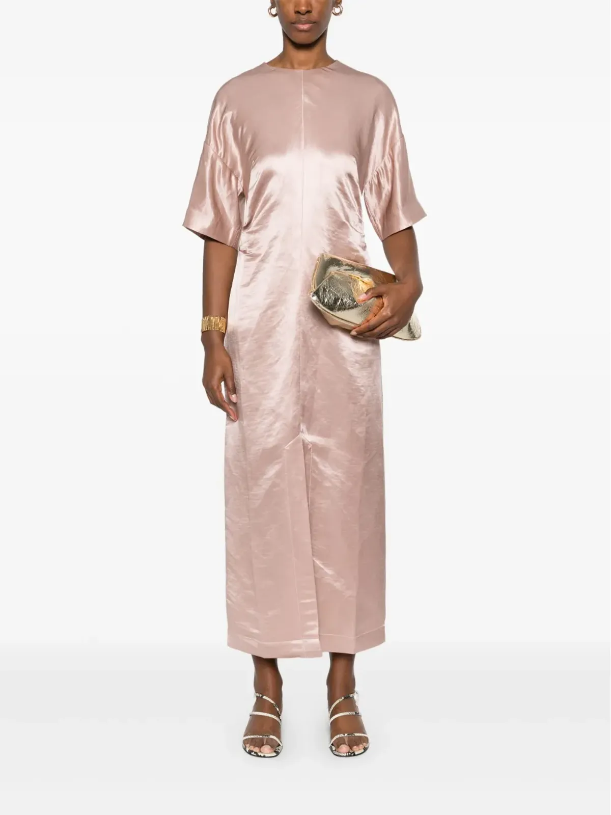 LouLou de Saison gathered-detail midi dress - 画像2