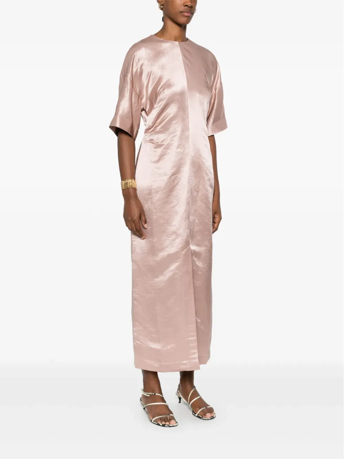 LouLou de Saison gathered-detail midi dress - 画像3