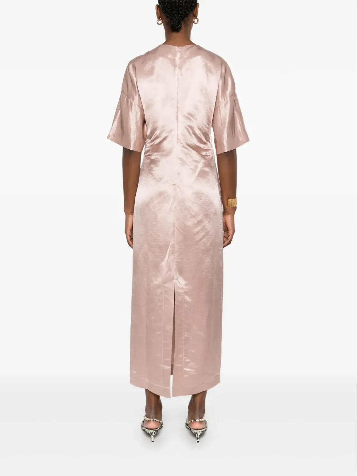 LouLou de Saison gathered-detail midi dress - 画像4