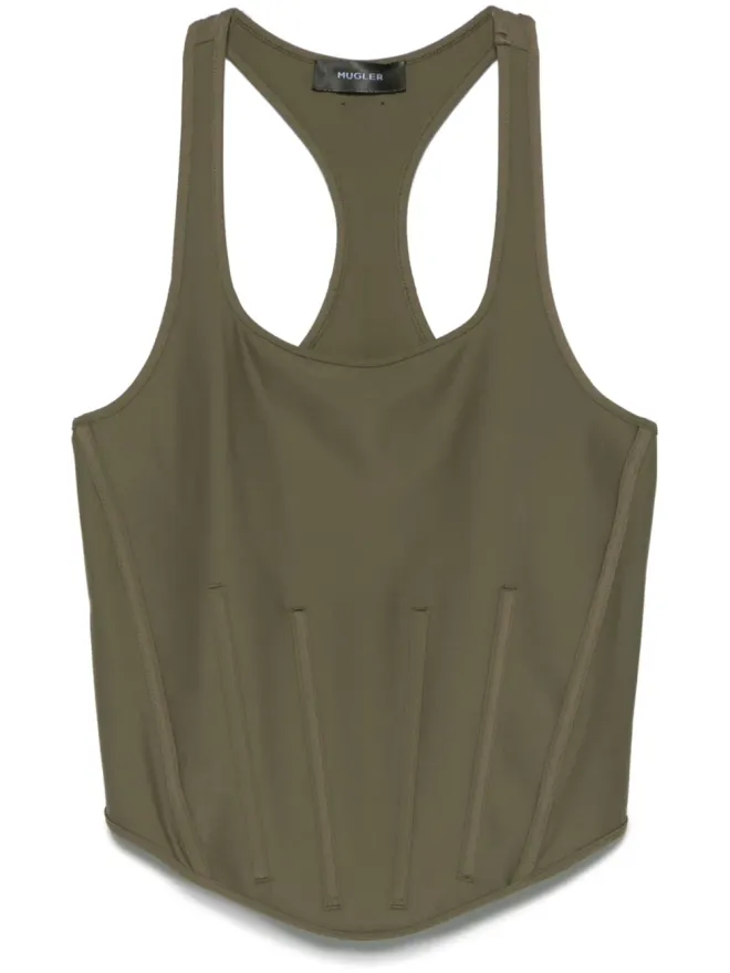 Mugler Mugler コルセット付きタンクトップの商品画像