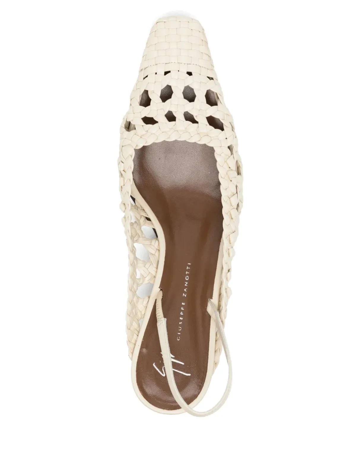 Giuseppe Zanotti ブレンダ・ケージ・スリングバックパンプス - ニュートラルカラー - 画像4