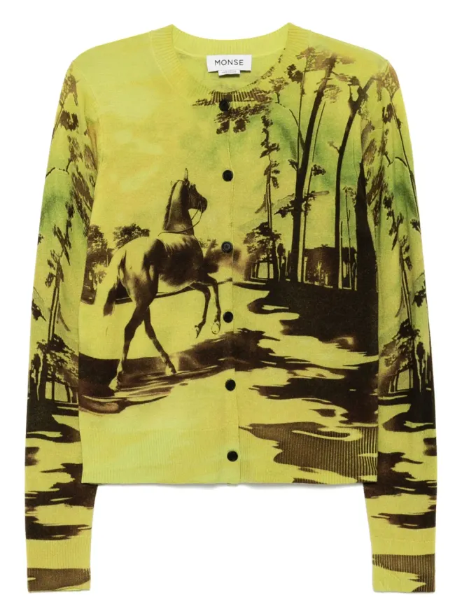Monse Monse グラフィックプリントカーディガンの商品画像