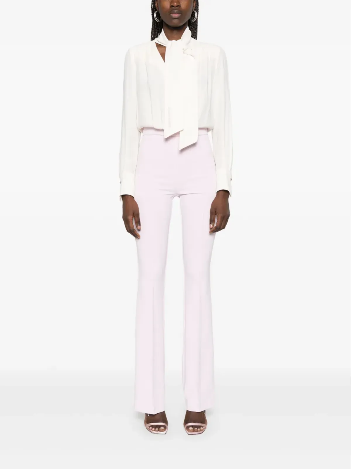 Elisabetta Franchi ジョーゼット ジャンプスーツ - ニュートラルカラー - 画像2