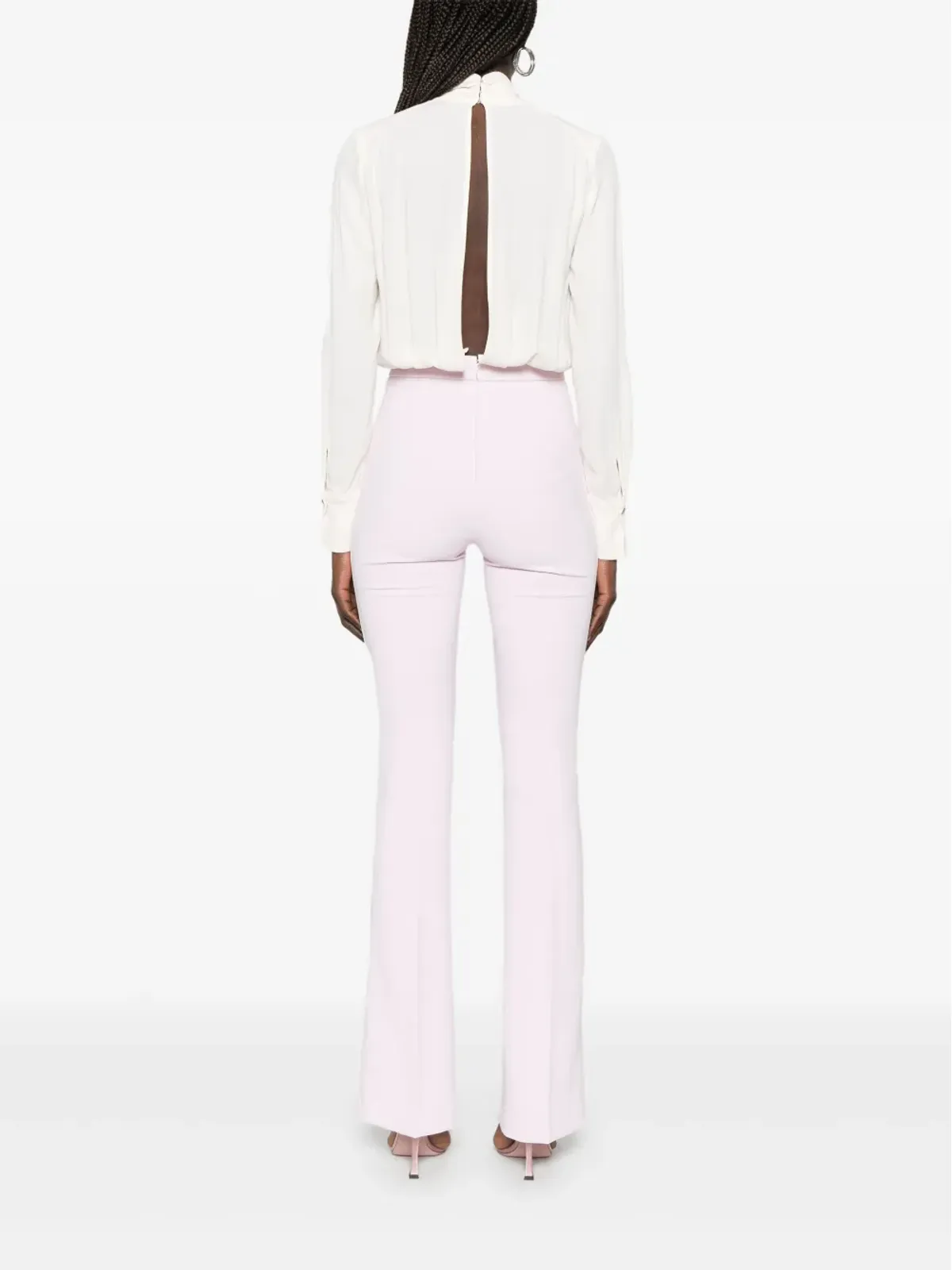 Elisabetta Franchi ジョーゼット ジャンプスーツ - ニュートラルカラー - 画像4