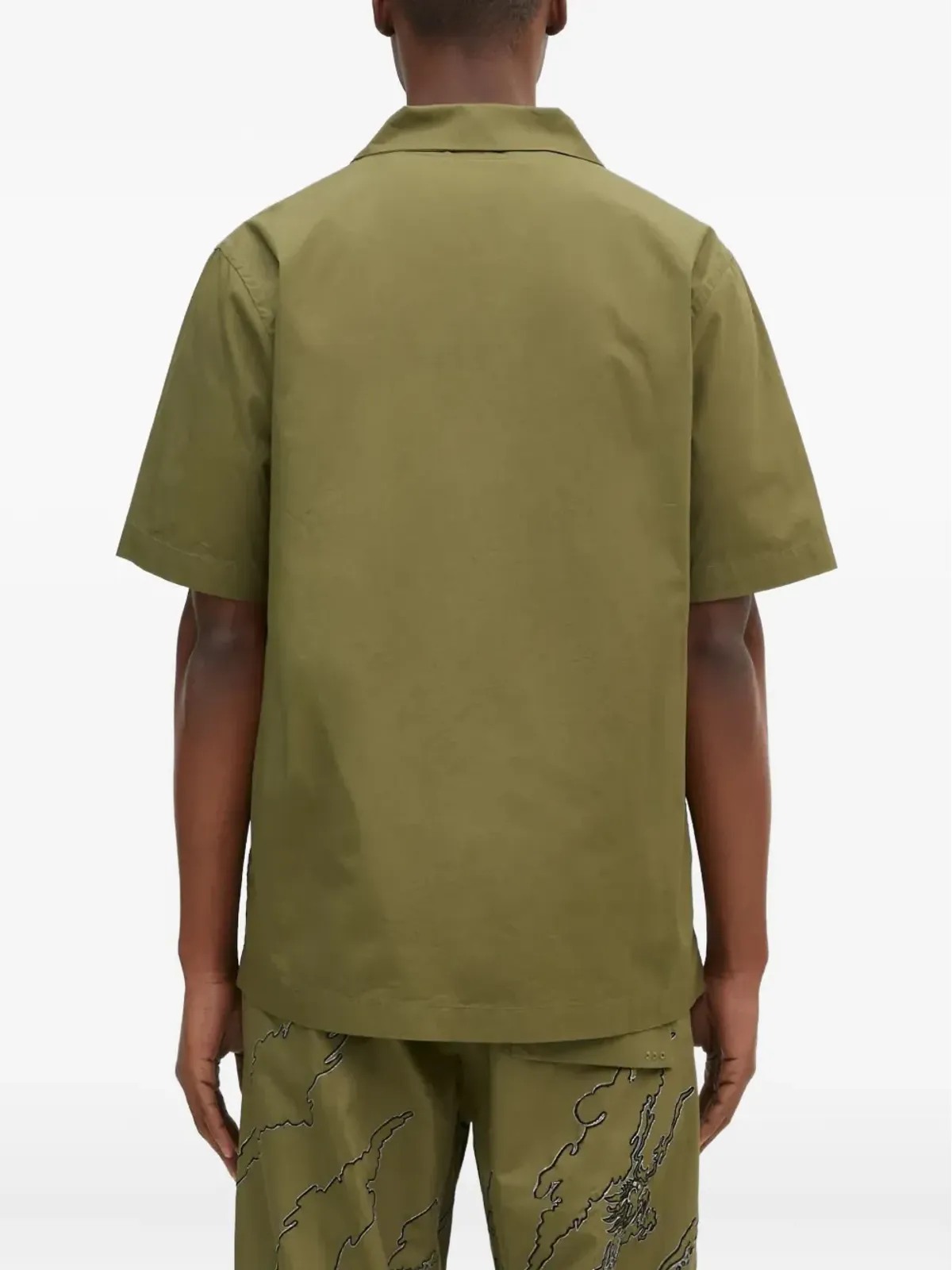Maharishi dragon-embroidered short-sleeve shirt - Green - 画像4