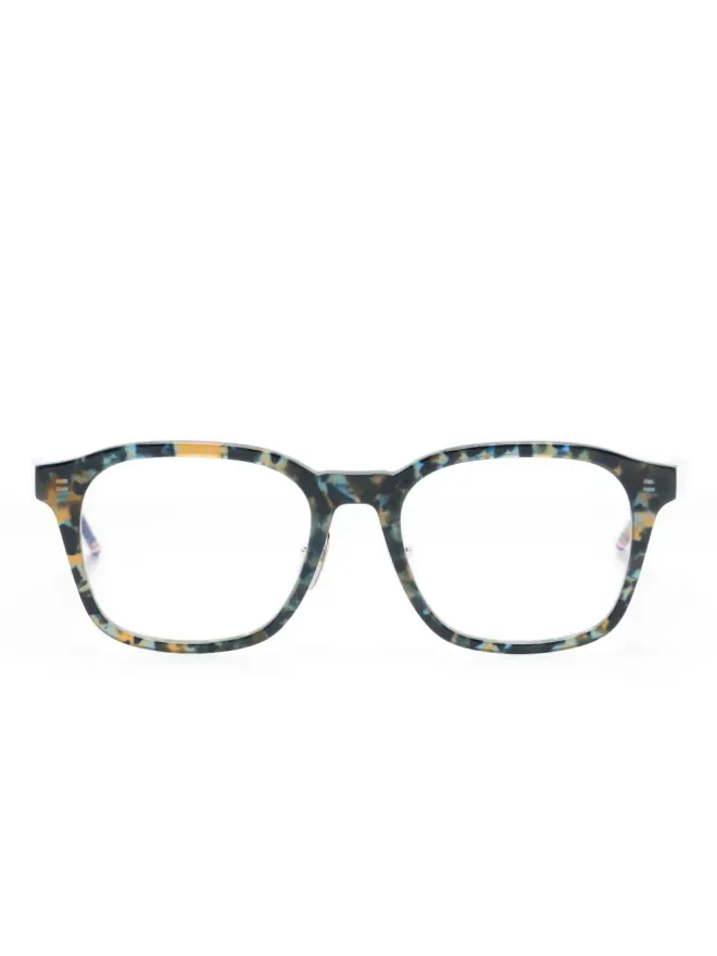 Thom Browne Eyewear Thom Browne Eyewear べっ甲風眼鏡 - ブルーの商品画像