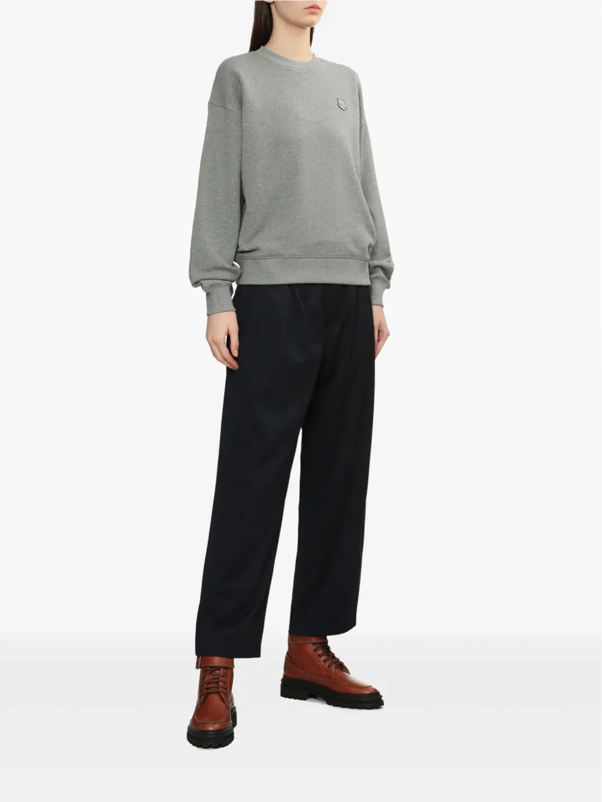 Maison Kitsuné ボールド・フォックスヘッドパッチ スウェット - 画像2
