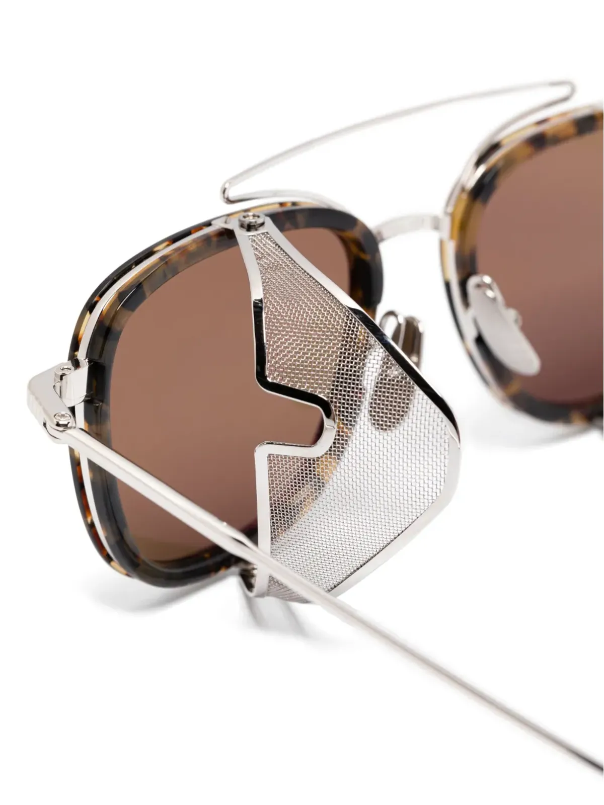 Thom Browne Eyewear サイドシールドサングラス - 画像3