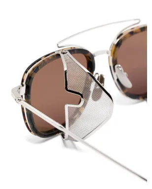 Thom Browne Eyewear サイドシールドサングラス - サムネイル3