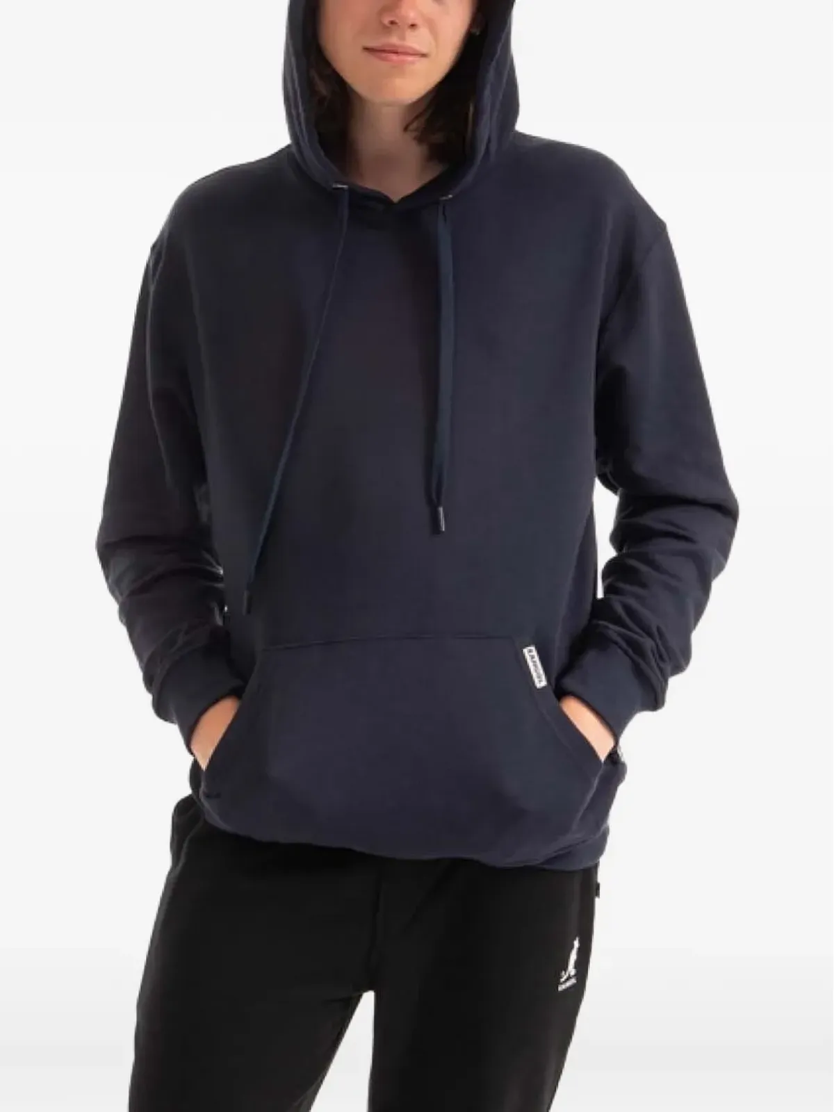 Kangol カンガルーポケット付きフーディ ブルー - 画像2
