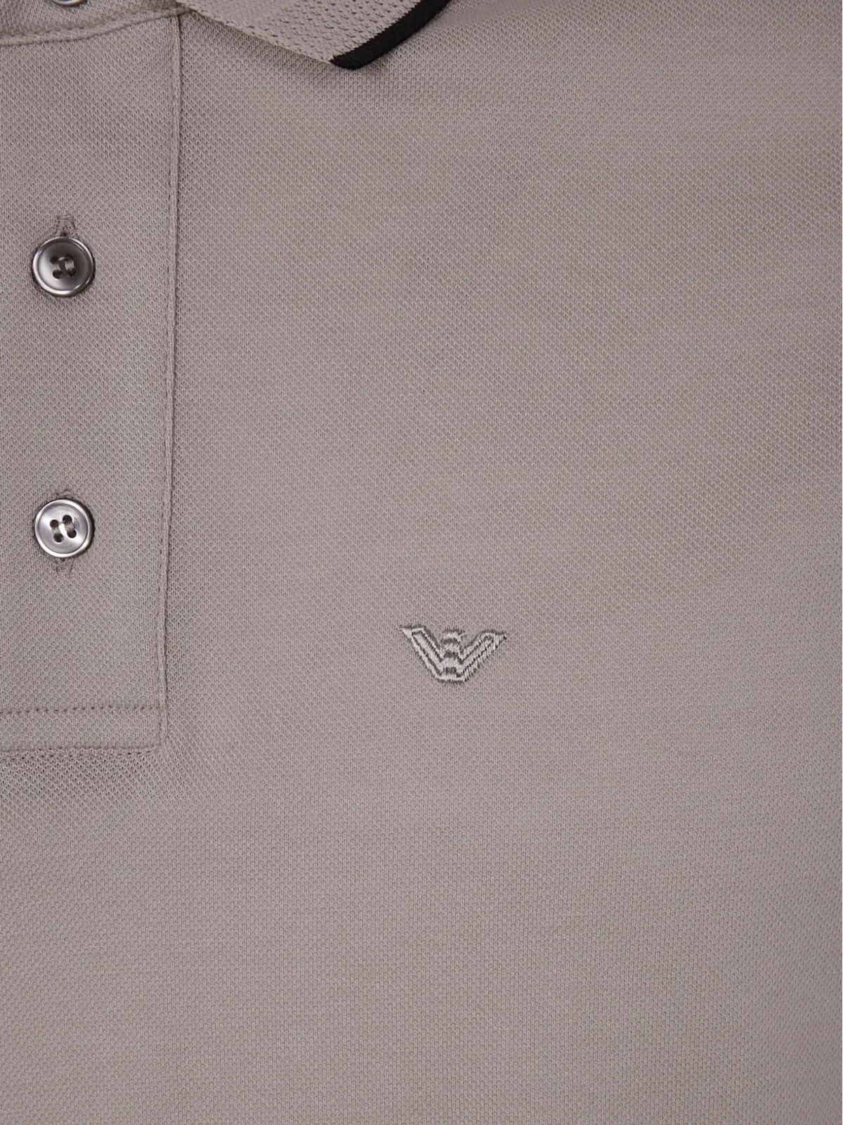Emporio Armani 刺繍ロゴ コットン ポロシャツ - 画像3