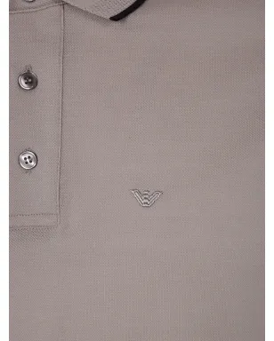 Emporio Armani 刺繍ロゴ コットン ポロシャツ - サムネイル3