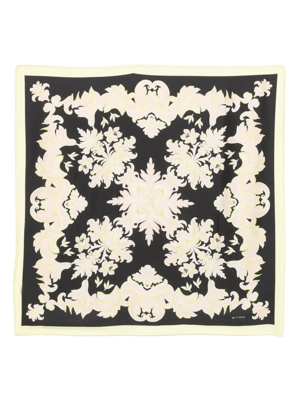 Etro Pre-Owned 花柄プリント シルクスカーフ - 画像1