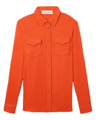 GOD'S TRUE CASHMERE 赤色ニットシャツ - サムネイル1