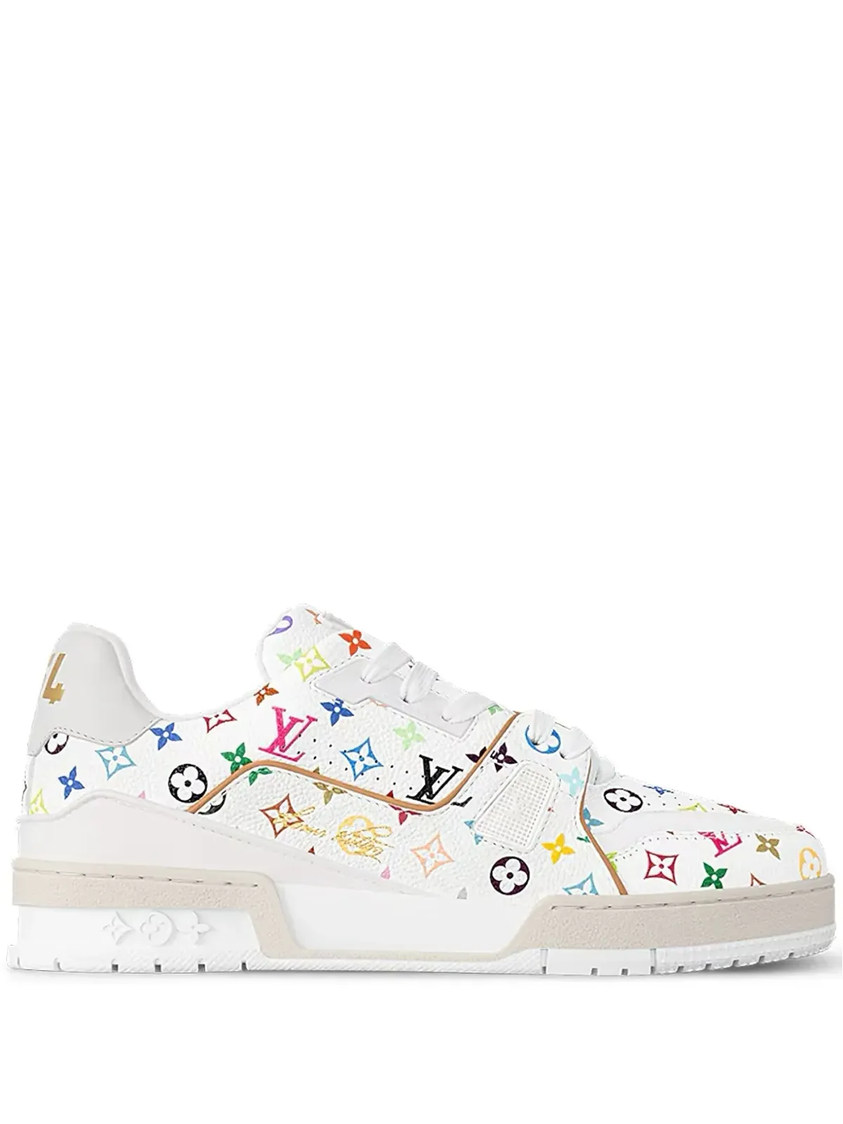 Louis Vuitton ビンテージ×村上隆 スニーカー ホワイト - 画像1