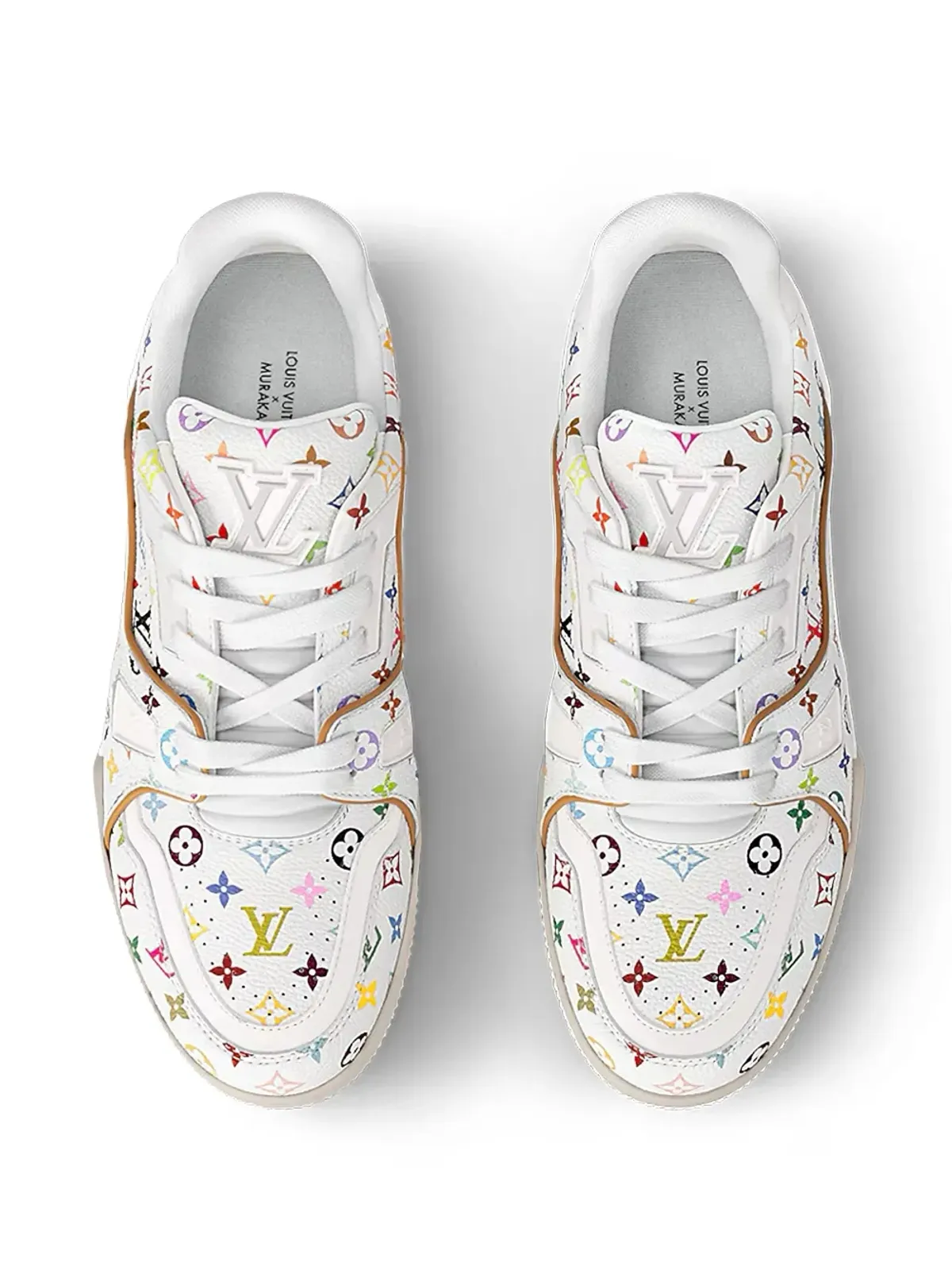 Louis Vuitton ビンテージ×村上隆 スニーカー ホワイト - 画像3
