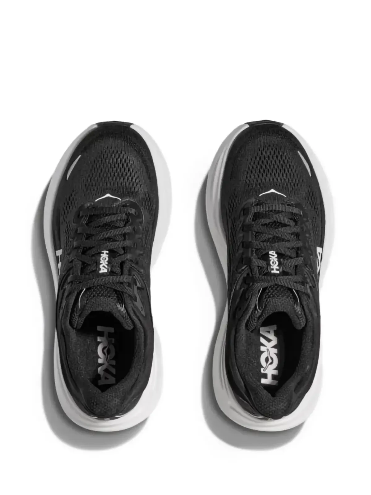 HOKA Bondi 9 ブラック/ホワイト スニーカー - 画像2