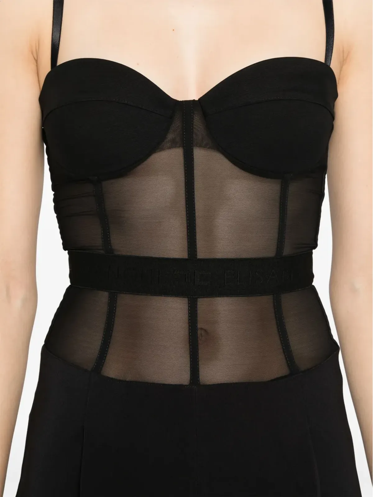 Elisabetta Franchi クレープジャンプスーツ - ブラック - 画像5