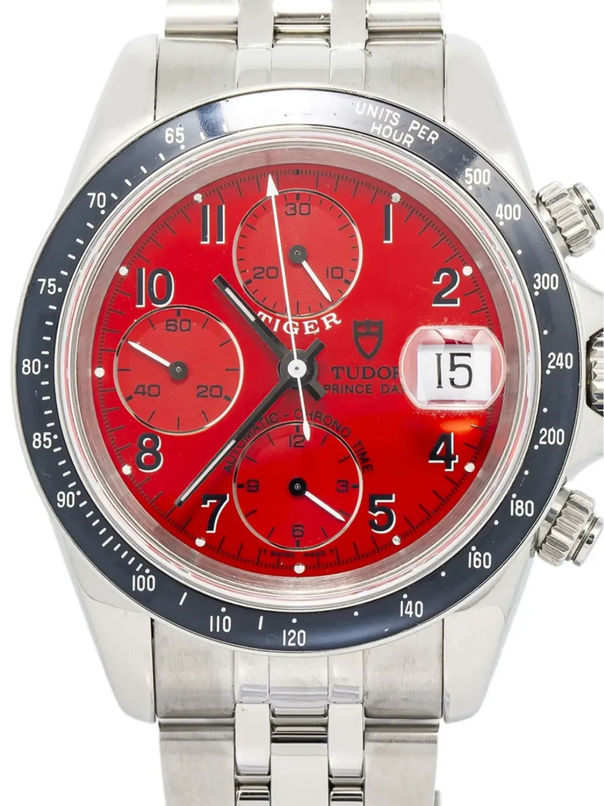 TUDOR ビンテージ タイガー プリンス デイト クロノグラフ レッド - 画像3