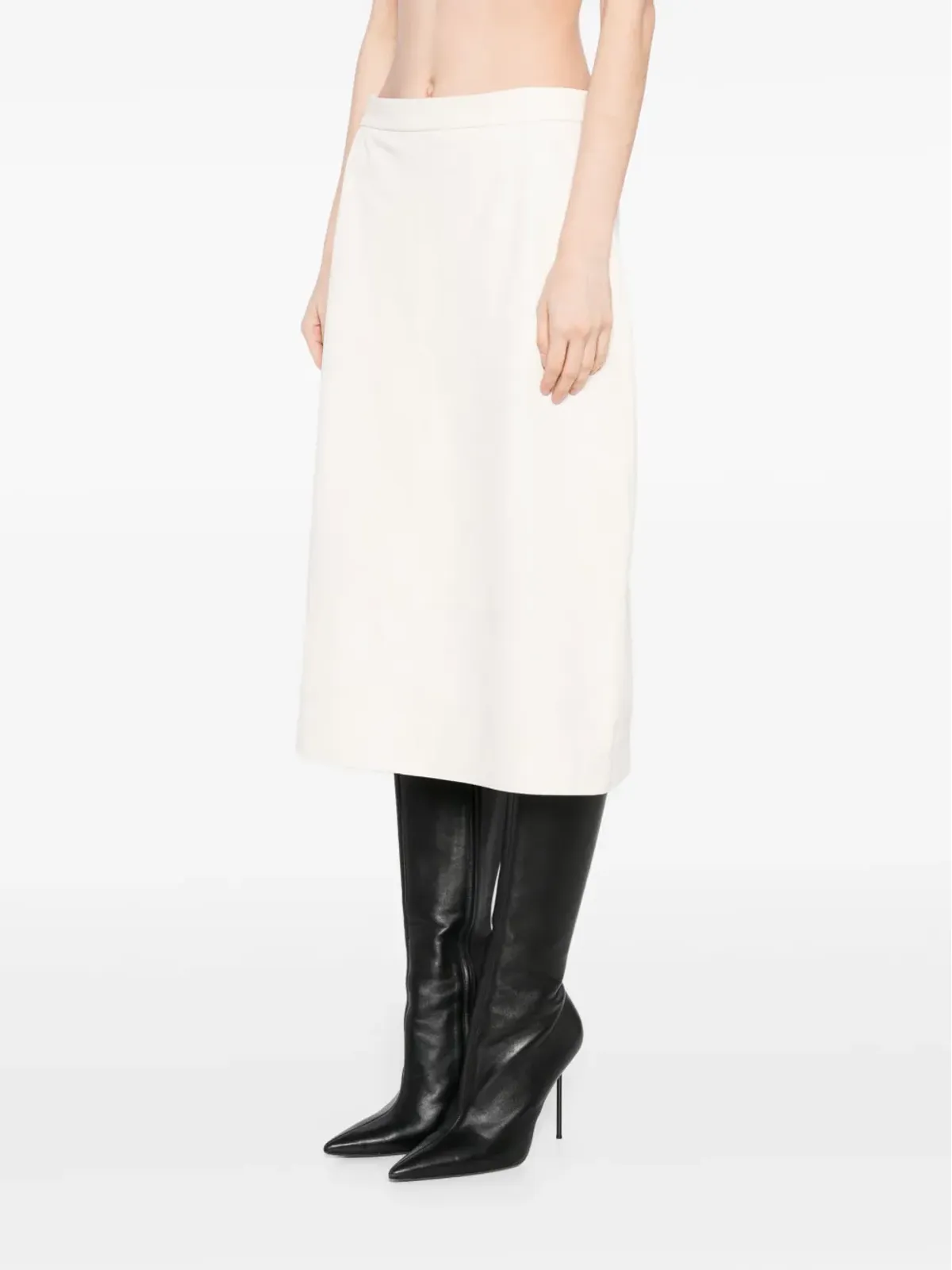 Cynthia Rowley レザー スカート - 画像3