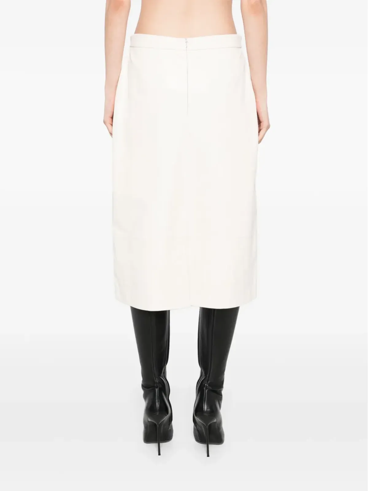 Cynthia Rowley レザー スカート - 画像4