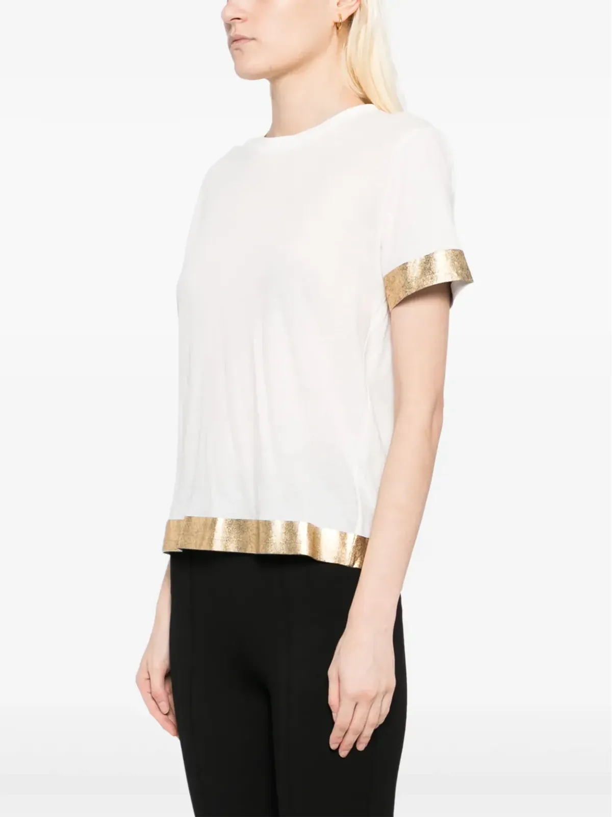 Cynthia Rowley フォイルヘムTシャツ - 画像3