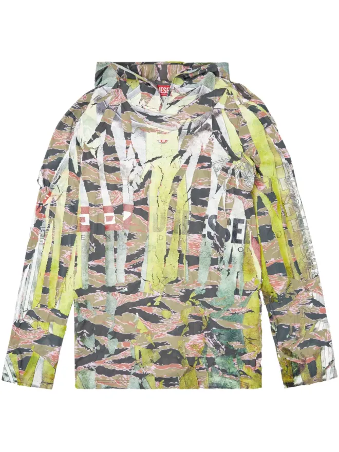 Diesel Diesel T-Gillis hoodie - Brownの商品画像