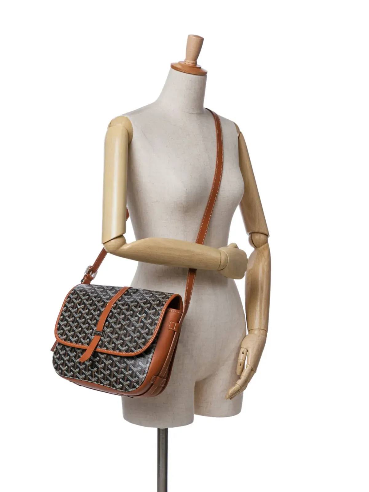 Goyard Pre-Owned 2018 Goyardine Belvedere MM クロスボディバッグ - ブラウン - 画像2
