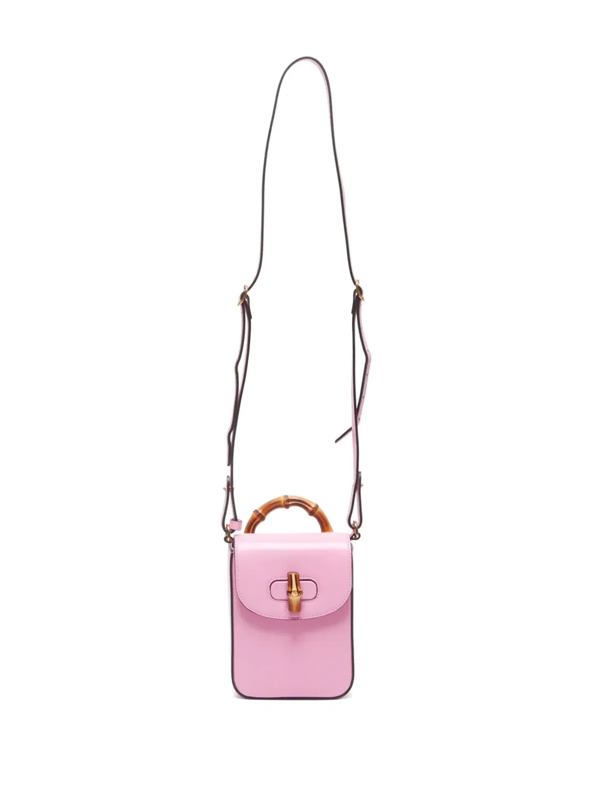 Gucci ビンテージ 2000年代 バンブー ショルダーバッグ - ピンク - 画像5
