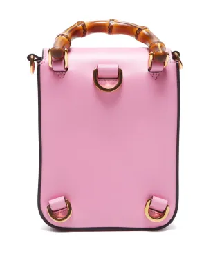 Gucci ビンテージ 2000年代 バンブー ショルダーバッグ - ピンク - サムネイル2