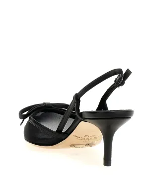 Elisabetta Franchi メッシュスリングバックパンプス ブラック - サムネイル3