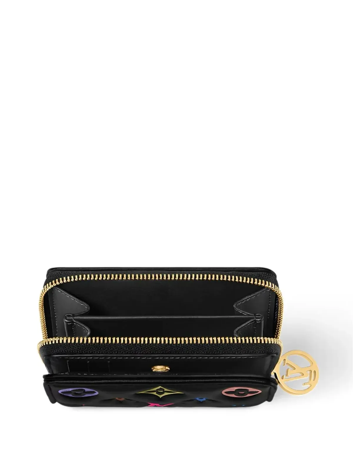 Louis Vuitton Pre-Owned X Takashi Murakami モノグラム・マルチカラー・キャンバス ウォレット - ブラック - 画像3