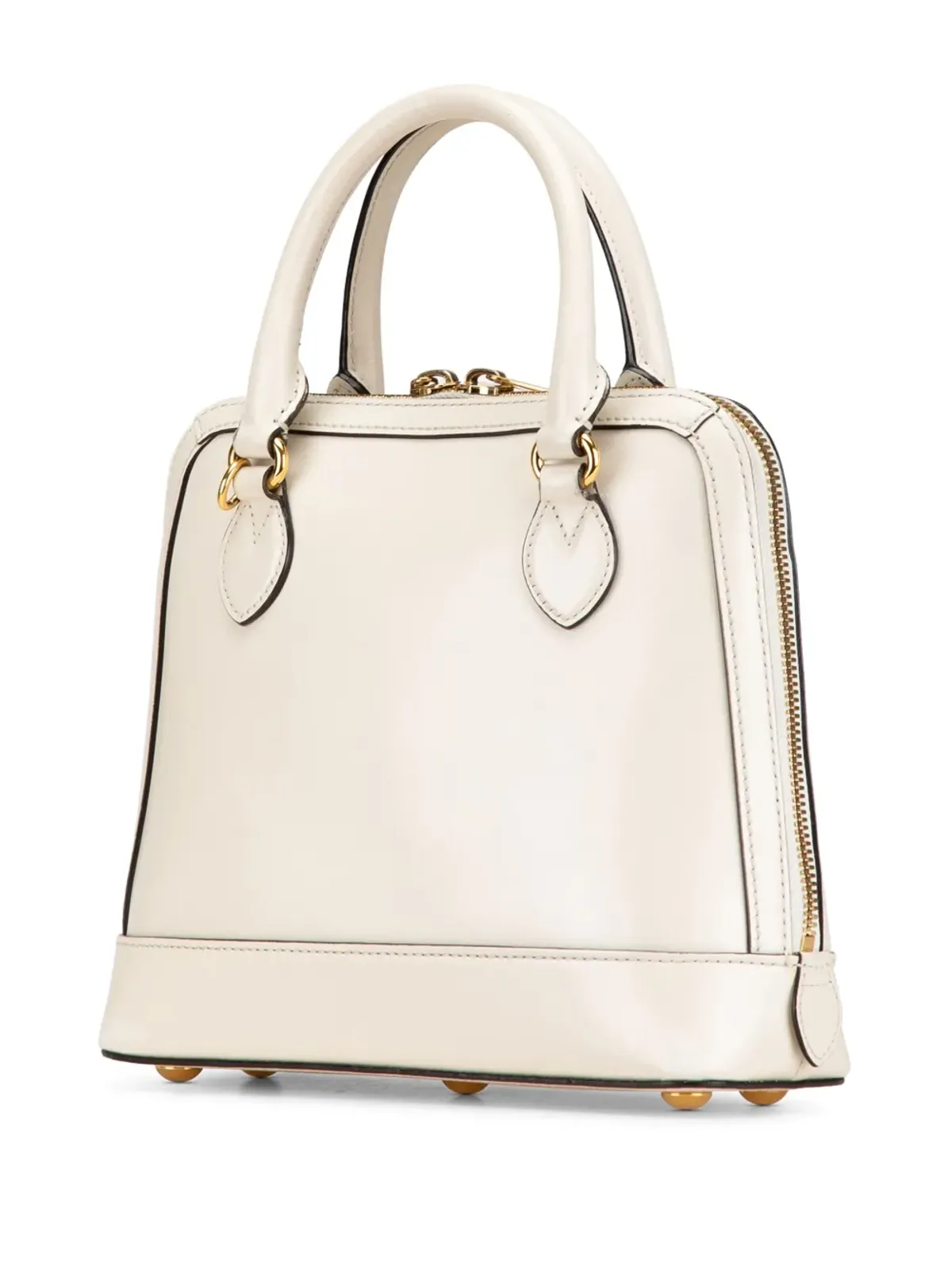 Gucci ビンテージ 2016-2024 小型レザー ホースビット1955 サッチェル - ホワイト - 画像3