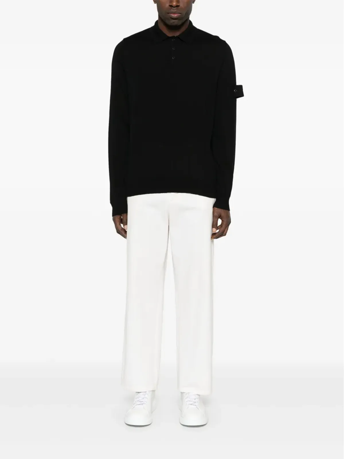 Stone Island コンパスバッジ ポロセーター - 画像2