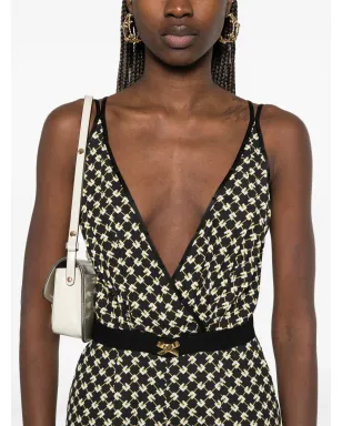 Elisabetta Franchi ジョーゼット ダイヤモンド柄プリント ジャンプスーツ - サムネイル5