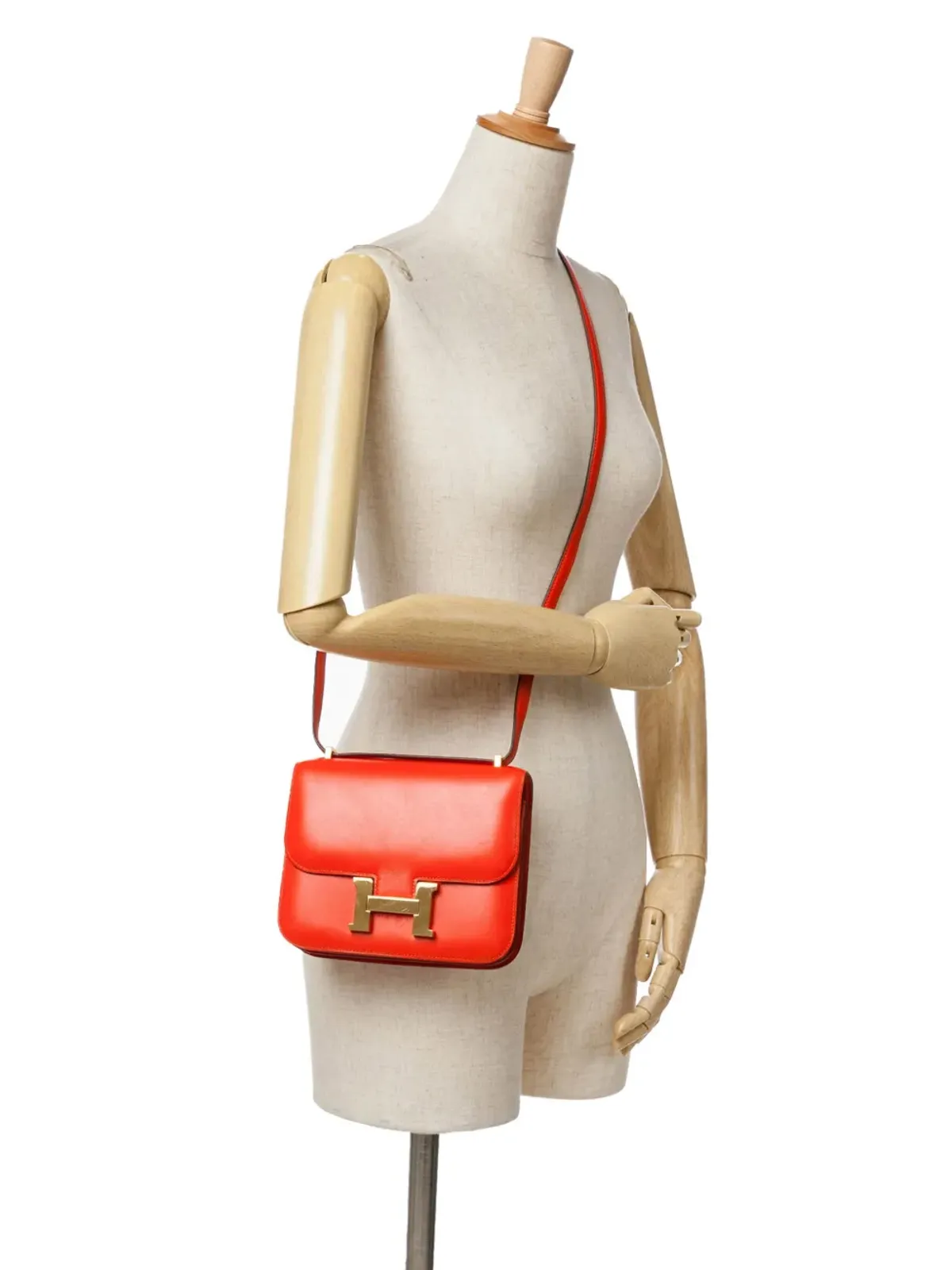 Hermès ビンテージ 2019 ミニ タデラクト コンスタンス18 クロスボディバッグ - レッド - 画像2