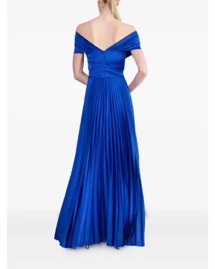 Talbot Runhof オフショルダー プリーツ マキシドレス - サムネイル2