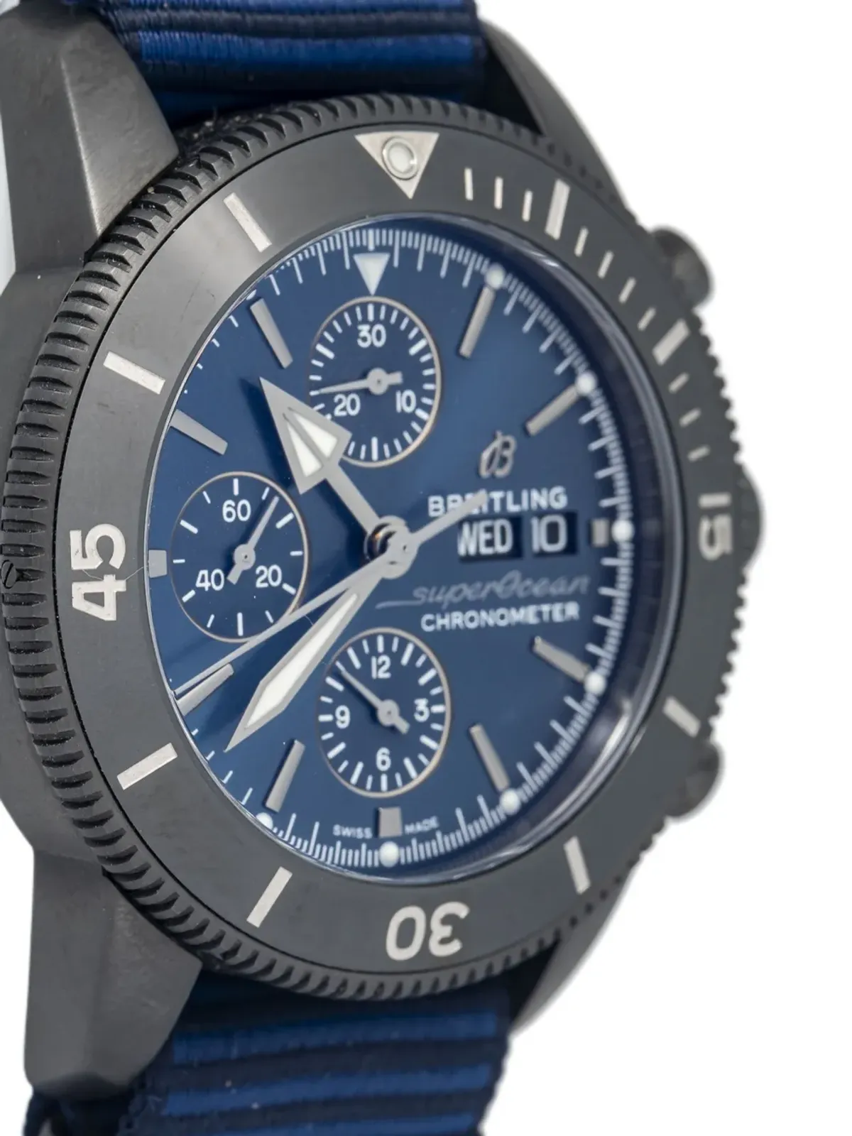 Breitling ビンテージ スーパーオーシャン ブルー - 画像4