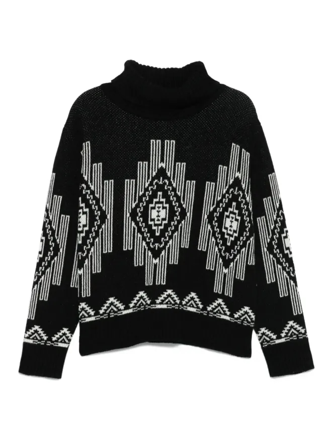 We Norwegians We Norwegians パイオニア カウトケイノ セーター（ブラック）の商品画像