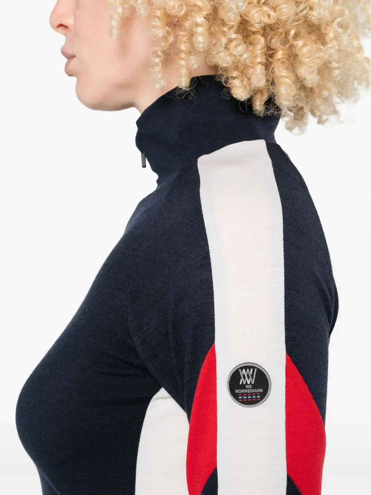 We Norwegians Zermatt ジップアップハイネックトップ - 画像5
