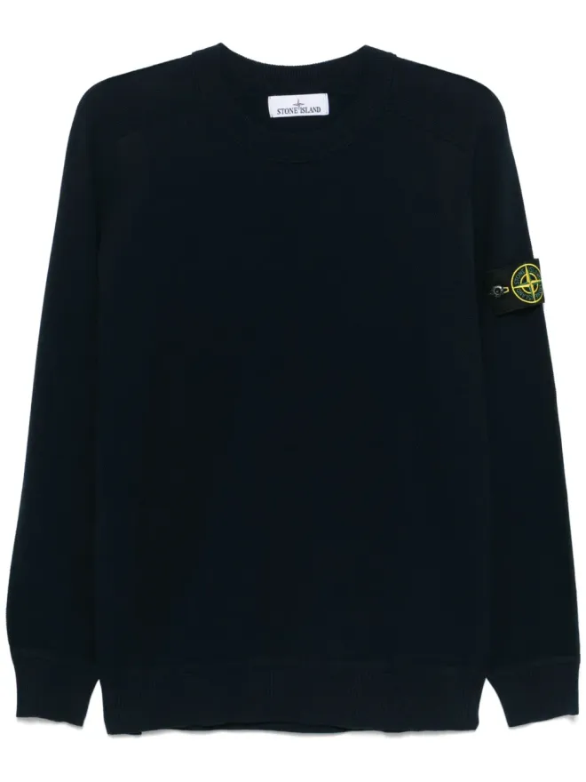 Stone Island Stone Island ピケ編みスウェットシャツ - ブルーの商品画像