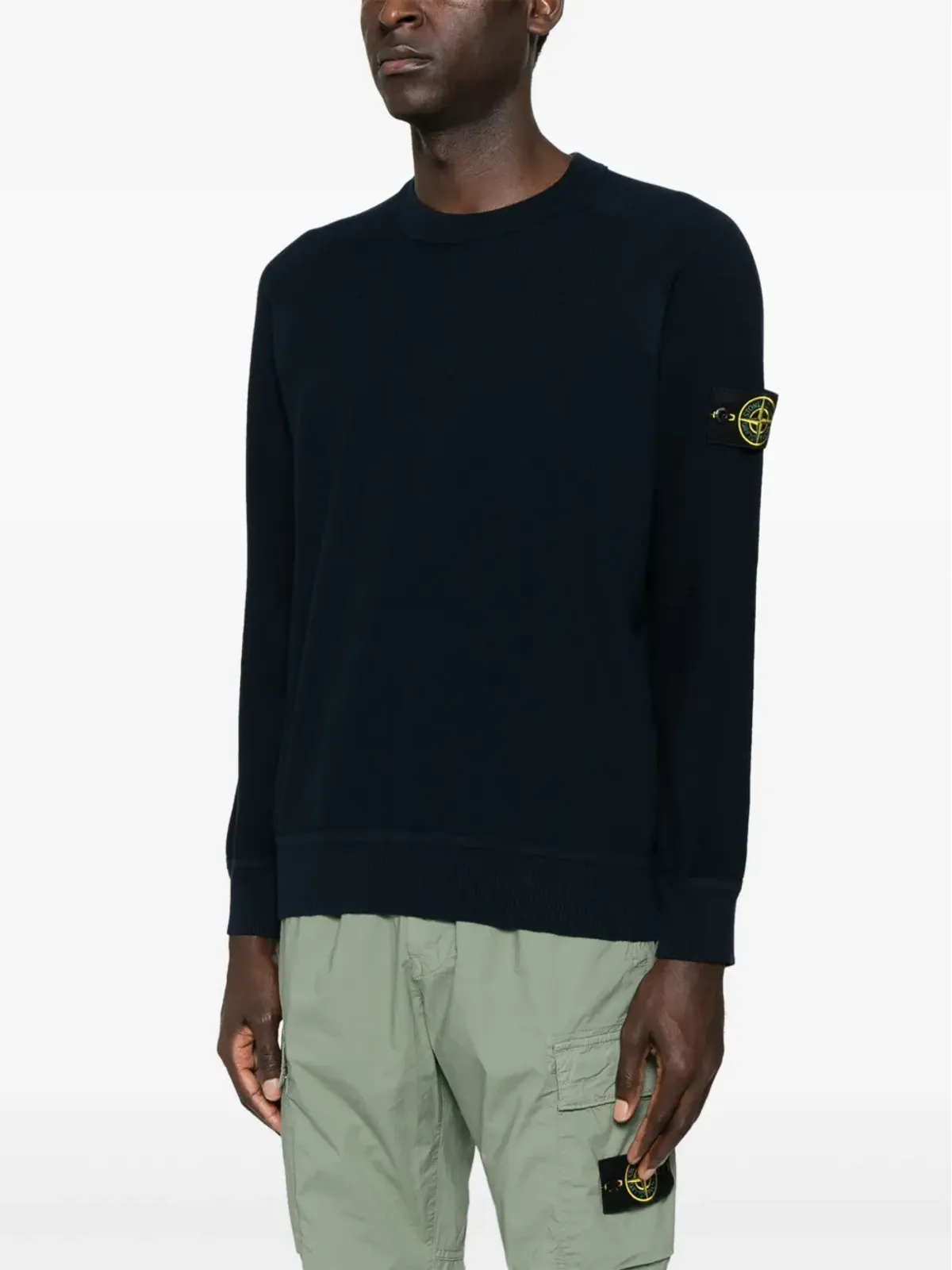 Stone Island ピケ編みスウェットシャツ - ブルー - 画像3