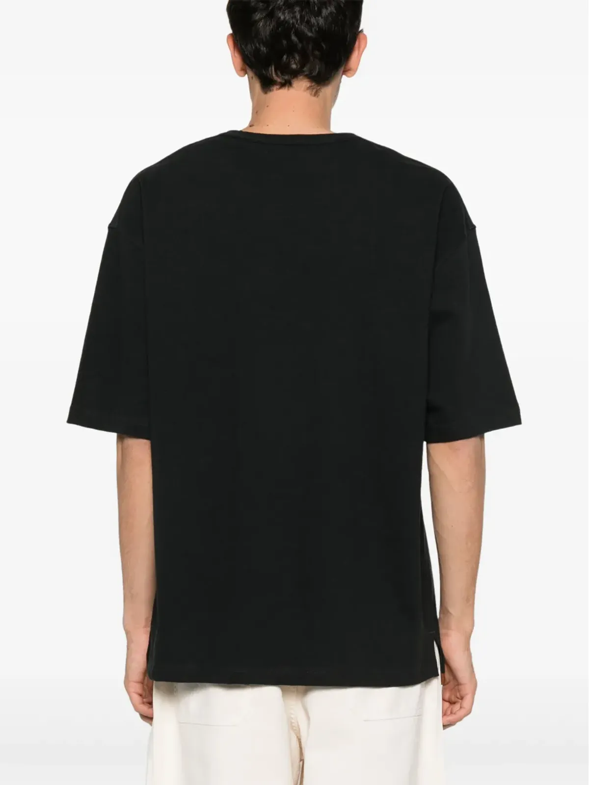 LEMAIRE ジャージー風テクスチャーTシャツ - ブラック - 画像3