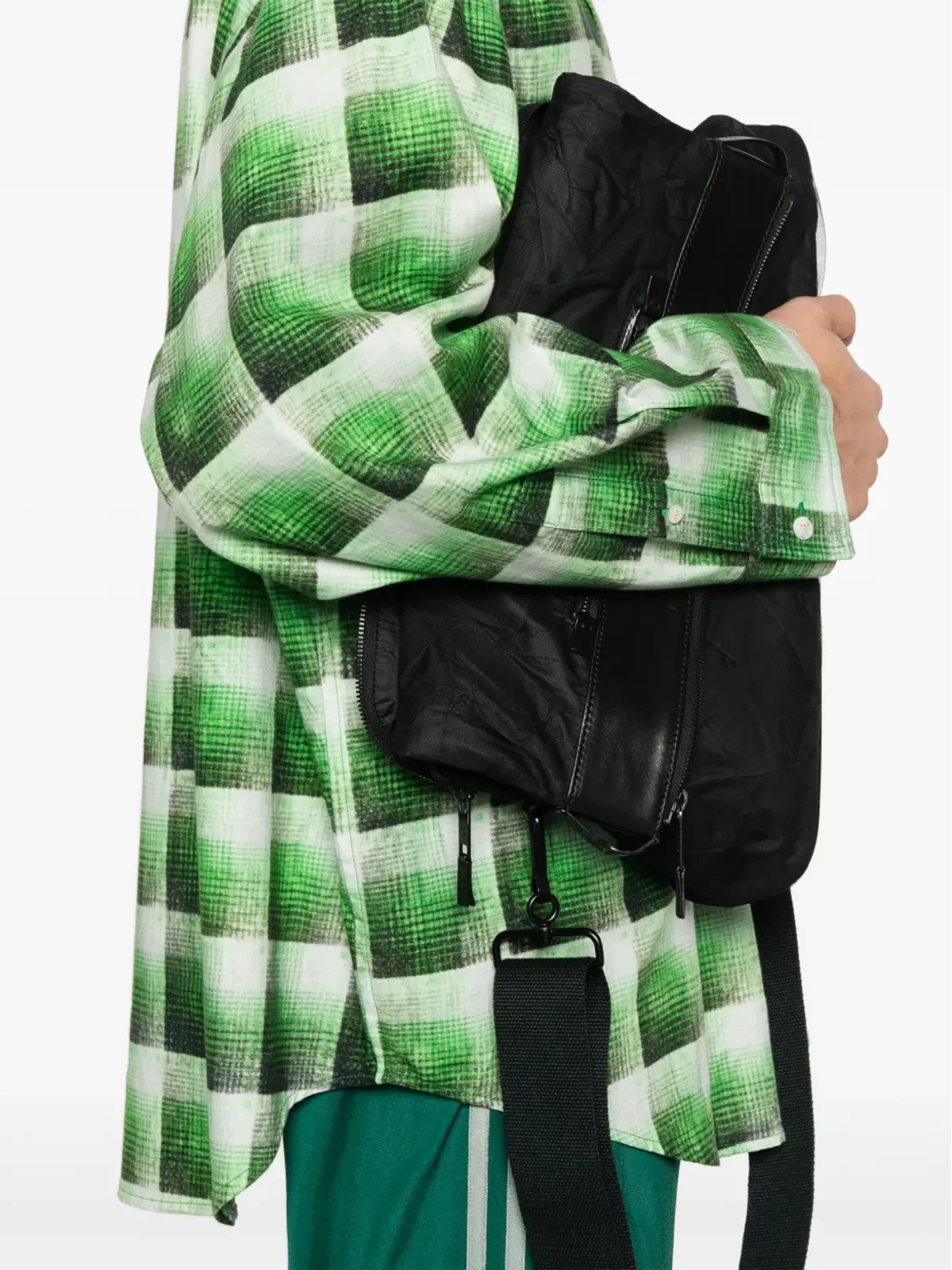 Acne Studios チェック柄シャツ - グリーン - 画像5