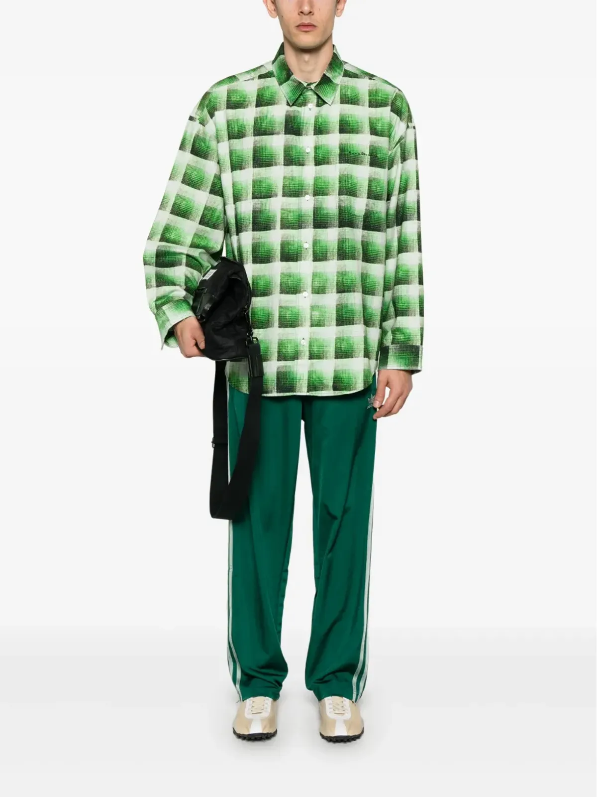 Acne Studios チェック柄シャツ - グリーン - 画像2