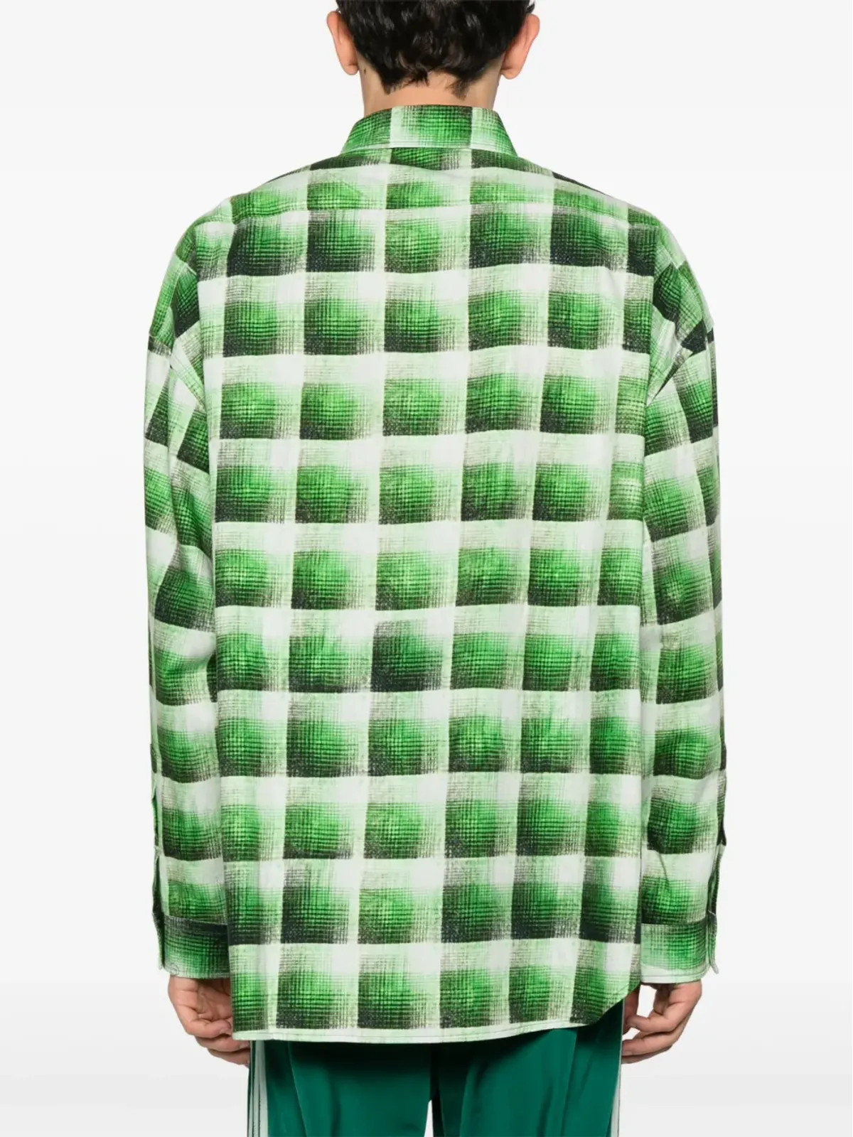 Acne Studios チェック柄シャツ - グリーン - 画像4