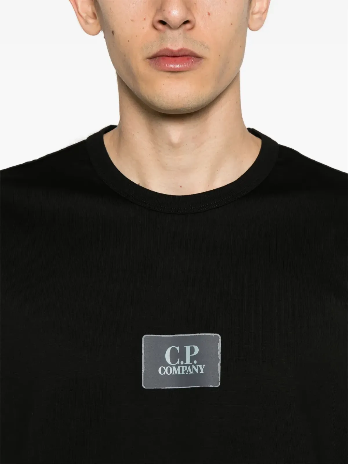 C.P. Company マーセライズドコットン Tシャツ - ブラック - 画像4