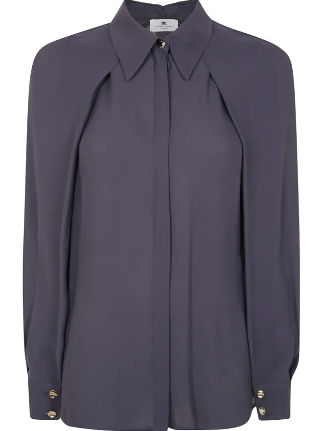 Elisabetta Franchi Elisabetta Franchi ボタンダウンシャツ - グレーの商品画像