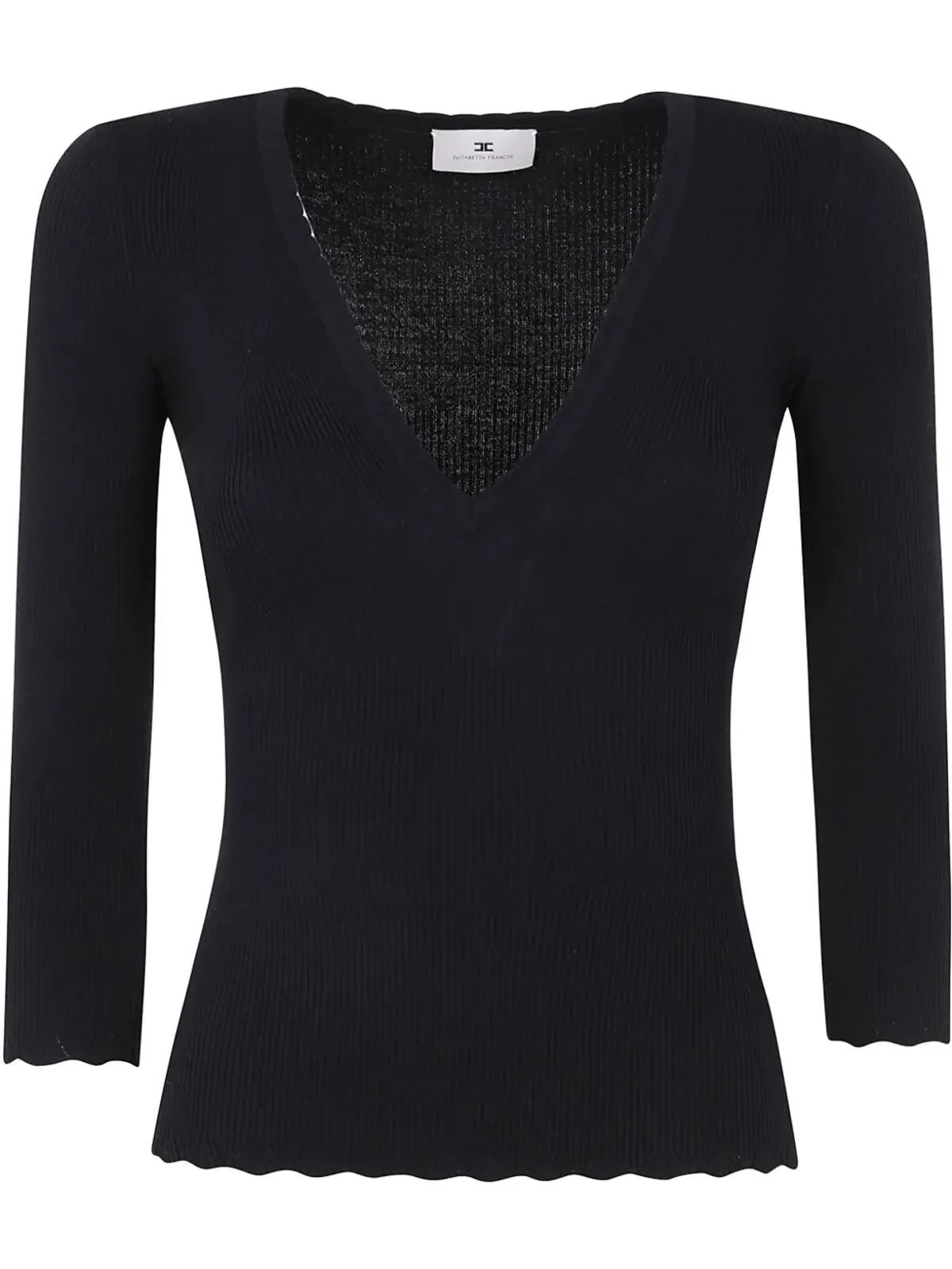 Elisabetta Franchi ニットトップ ブラック - 画像1